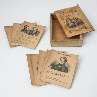 Lot 369 - A Dutch boxed game - 'Boerenschroom'