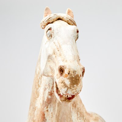 Lot 736 - A Large Chinese Pottery Model of a Horse