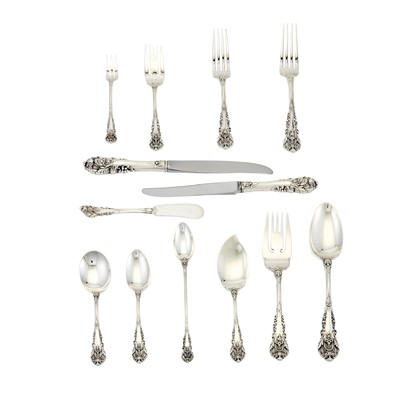 Lot 176 - Wallace Sterling Silver “Sir Christopher” Pattern Flatware Service