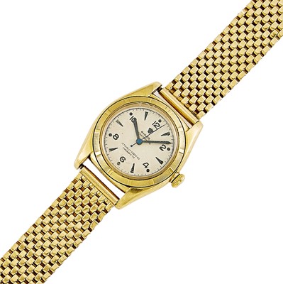 Lot 2140 - Rolex Gold 'Bubbleback' Wristwatch, Ref. 4777