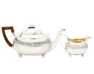 Lot 168 - George III Sterling Silver Teapot and Sugar Bowl