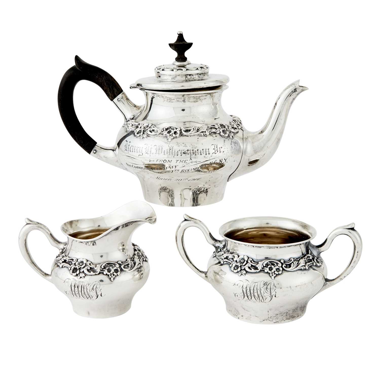 Lot 170 - American Sterling Silver Bachelor's Tea Service