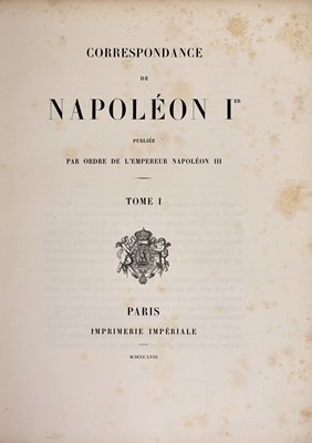 Lot 55 - A monumental set of Napoleon's correspondence