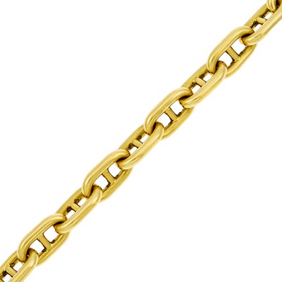 Lot 1025 - Gold Nautical Link Bracelet
