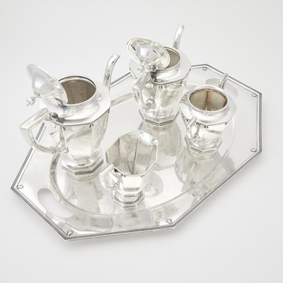 Lot 194 - Alvin Sterling Silver Tea and Coffee Service on Tray