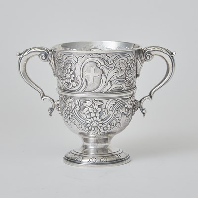 Lot 131 - Two Georgian Irish Sterling Silver Two-Handled Cups