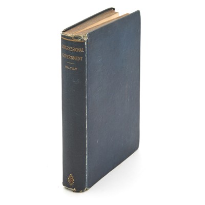 Lot 290 - An inscribed copy of Woodrow Wilson's first book