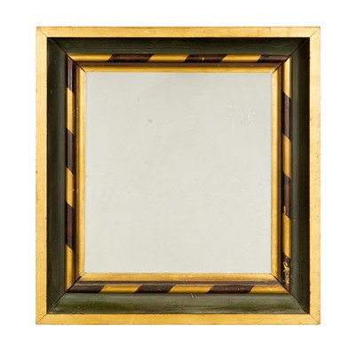 Lot 1093 - Paint-decorated and Gilt Cove-molded Frame