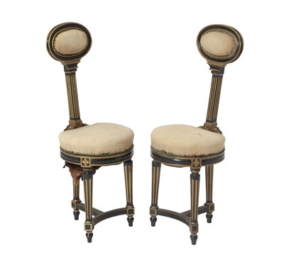 Lot 290 - Pair of Napoleon III Upholstered Side Chairs
