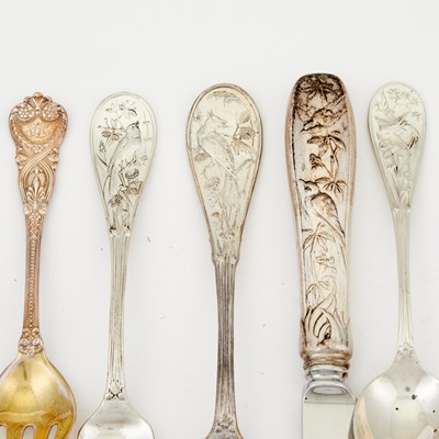 Lot 138 - Tiffany & Co. Sterling Silver Part "Audubon" Pattern Flatware Service