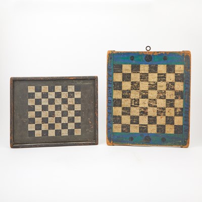 Lot 1092 - Two Painted Pine Gameboards