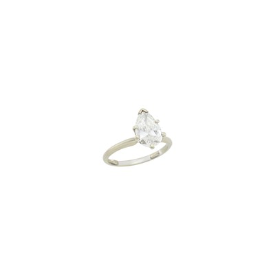Lot 1160 - White Gold and Diamond Ring