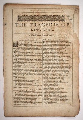 Lot 5 - Shakespeare's King Lear from the 1632 Second Folio
