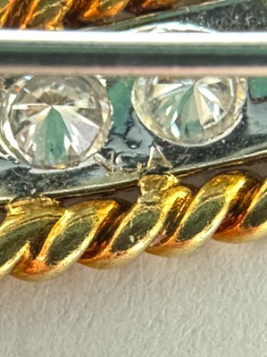 Lot 198 - Van Cleef & Arpels Gold, Platinum and Diamond 'Flame' Brooch