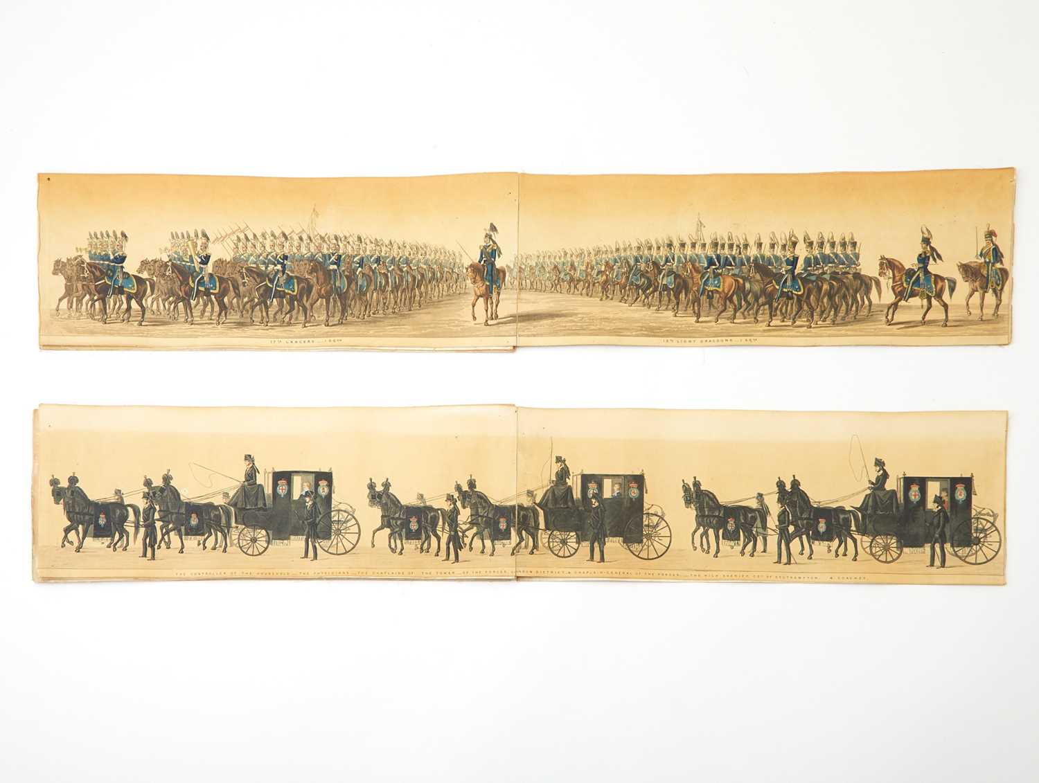 Lot 209 - A very long panorama showing the funeral procession of the Duke of Wellington