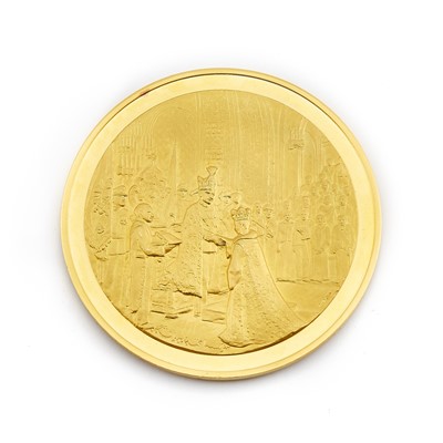 Lot 1156 - Iran Coronation Gold Medal for Mohammad Reza Palhlevi SH1347 (1967)