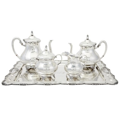 Lot 187 - South American Silver Tea and Coffee Service