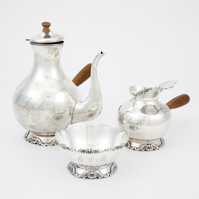 Lot 182 - South American Silver Coffee Service