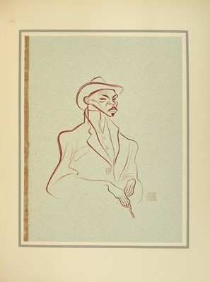 Lot Al Hirschfeld's iconic depiction of 1930s Harlem, rare inscribed