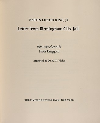 Lot 266 - The Limited Editions Club edition of King's Letter from Birmingham City Jail
