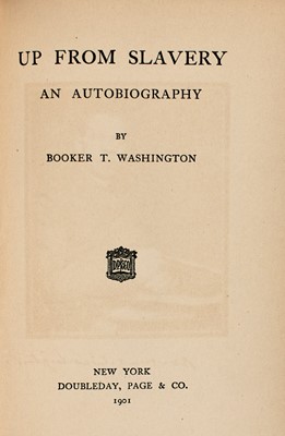 Lot 262 - The first edition of Booker T. Washington's autobiography