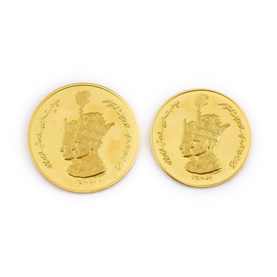 Lot 1157 - Iran Coronation Gold Medal Pair