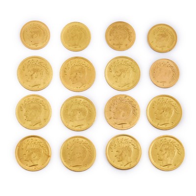 Lot 1151 - Iran 1/4 and 1/2 Pahlavi Gold Coins FM102 & 104