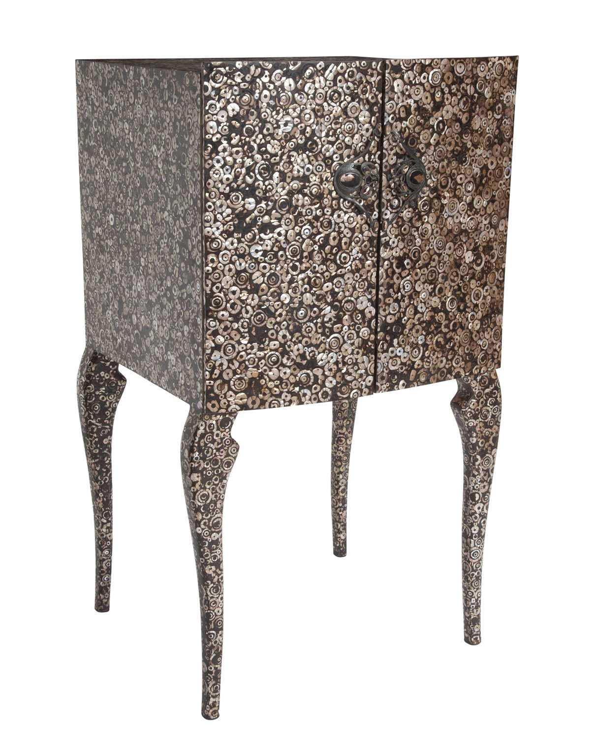 Lot 828 - R&Y Augousti Mother-of-Pearl Inlaid Lacquered Cabinet