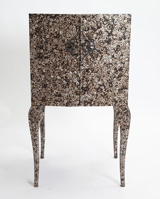 Lot 828 - R&Y Augousti Mother-of-Pearl Inlaid Lacquered Cabinet