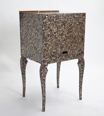 Lot 828 - R&Y Augousti Mother-of-Pearl Inlaid Lacquered Cabinet