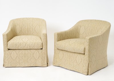 Lot 340 - Pair of Upholstered Club Chairs