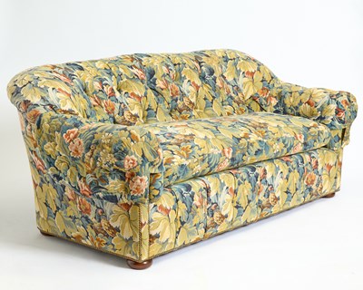 Lot 391 - Tapestry Upholstered Sofa