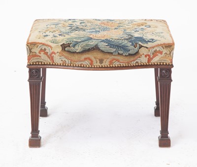 Lot 300 - George III  Mahogany Stool in the manner of Thomas Chippendale