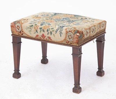 Lot 300 - George III  Mahogany Stool in the manner of Thomas Chippendale