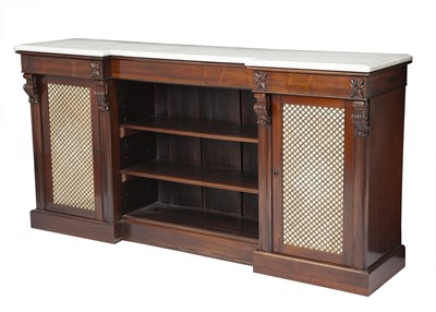 Lot 307 - George IV Rosewood Bookcase Cabinet