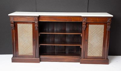 Lot 307 - George IV Rosewood Bookcase Cabinet