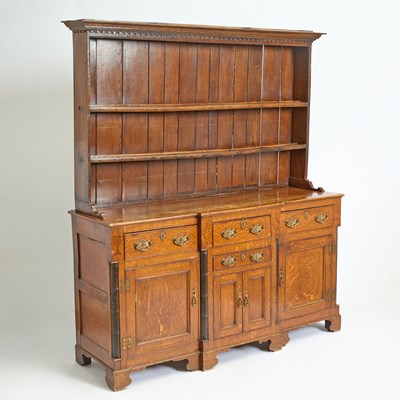 Lot 367 - Welsh Part-Ebonized Oak Dresser