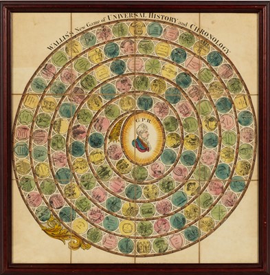 Lot 395 - An instructional Game of the Goose  board about "Universal History and Chronology"
