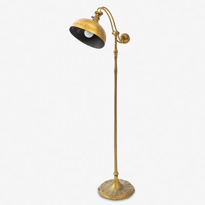 Lot 737 - Tiffany Studios Gilt-Bronze Counterbalance Floor Lamp
