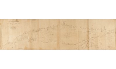 Lot 131 - A rare six-foot navigational chart from Montauk to Manhattan
