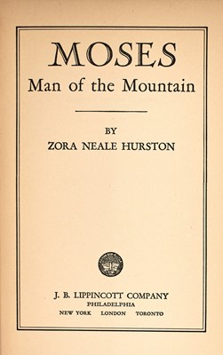 Lot 188 - Zora Neale Hurston's Moses