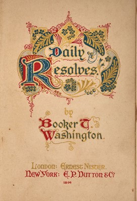 Lot 261 - Booker T. Washington's first book