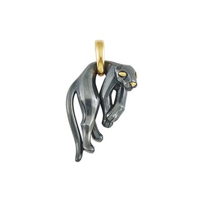 Lot 2019 - Cartier Gold and Silverium 'Panthère' Pendant, France