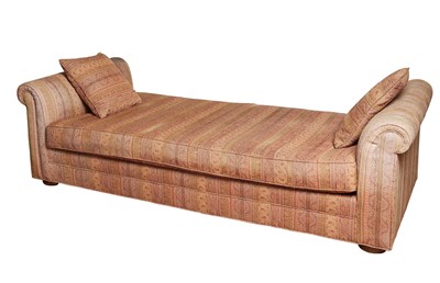 Lot 242 - Upholstered Scroll Arm Daybed