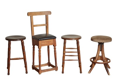 Lot 105 - Group of Four Wooden Stools