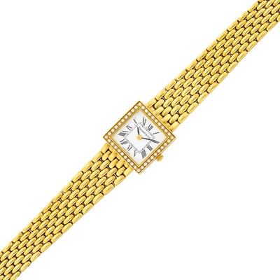 Lot 1015 - Tiffany & Co. Gold and Diamond Wristwatch