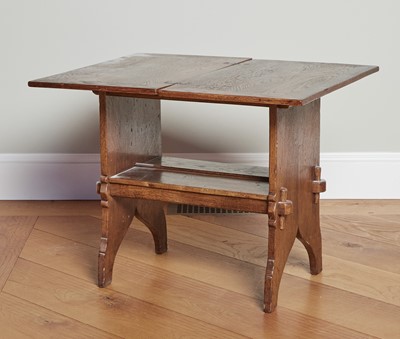 Lot 111 - Arts and Crafts Style Oak Occasional Double-Top Table