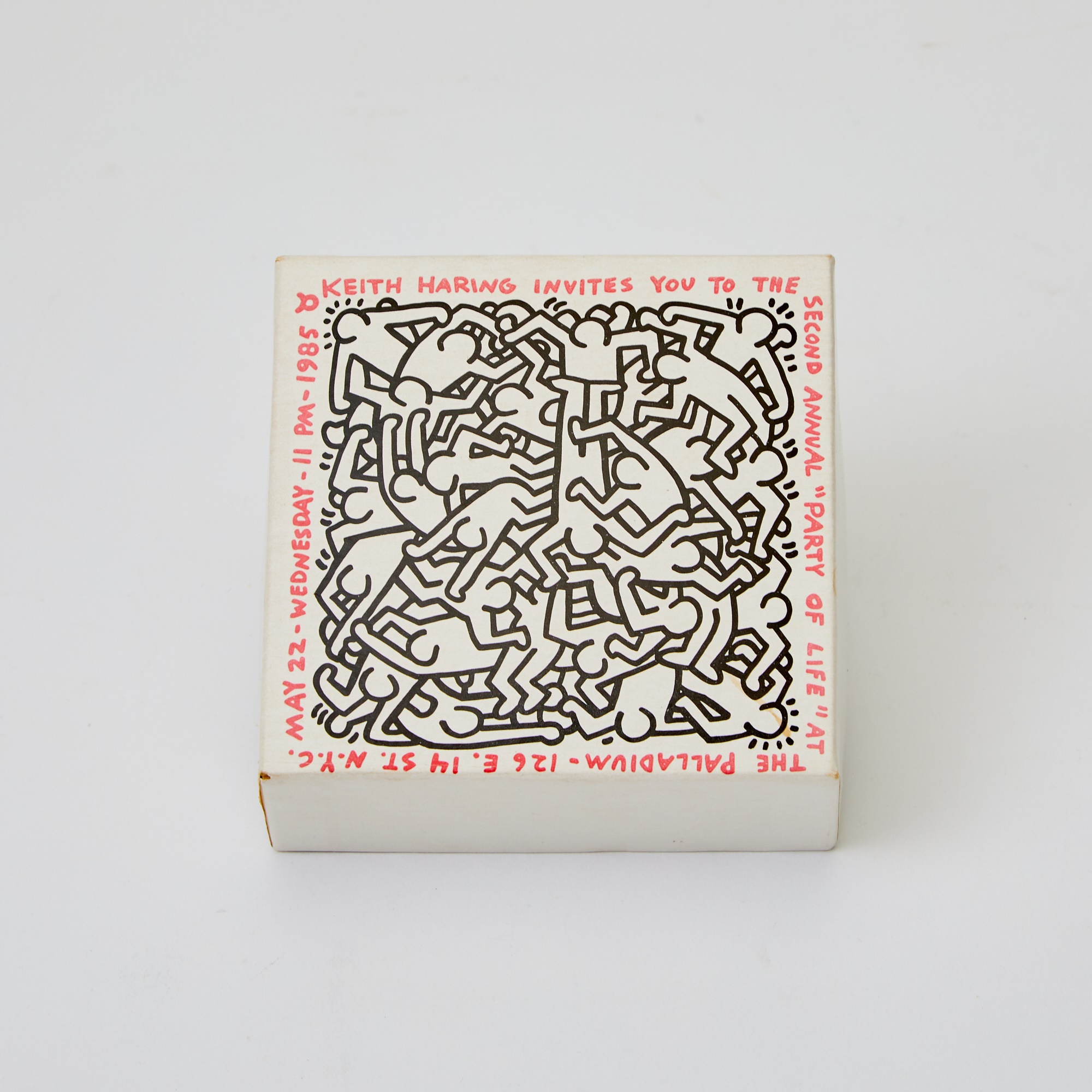 Lot 325 - A Keith Haring puzzle invitation to the 1985