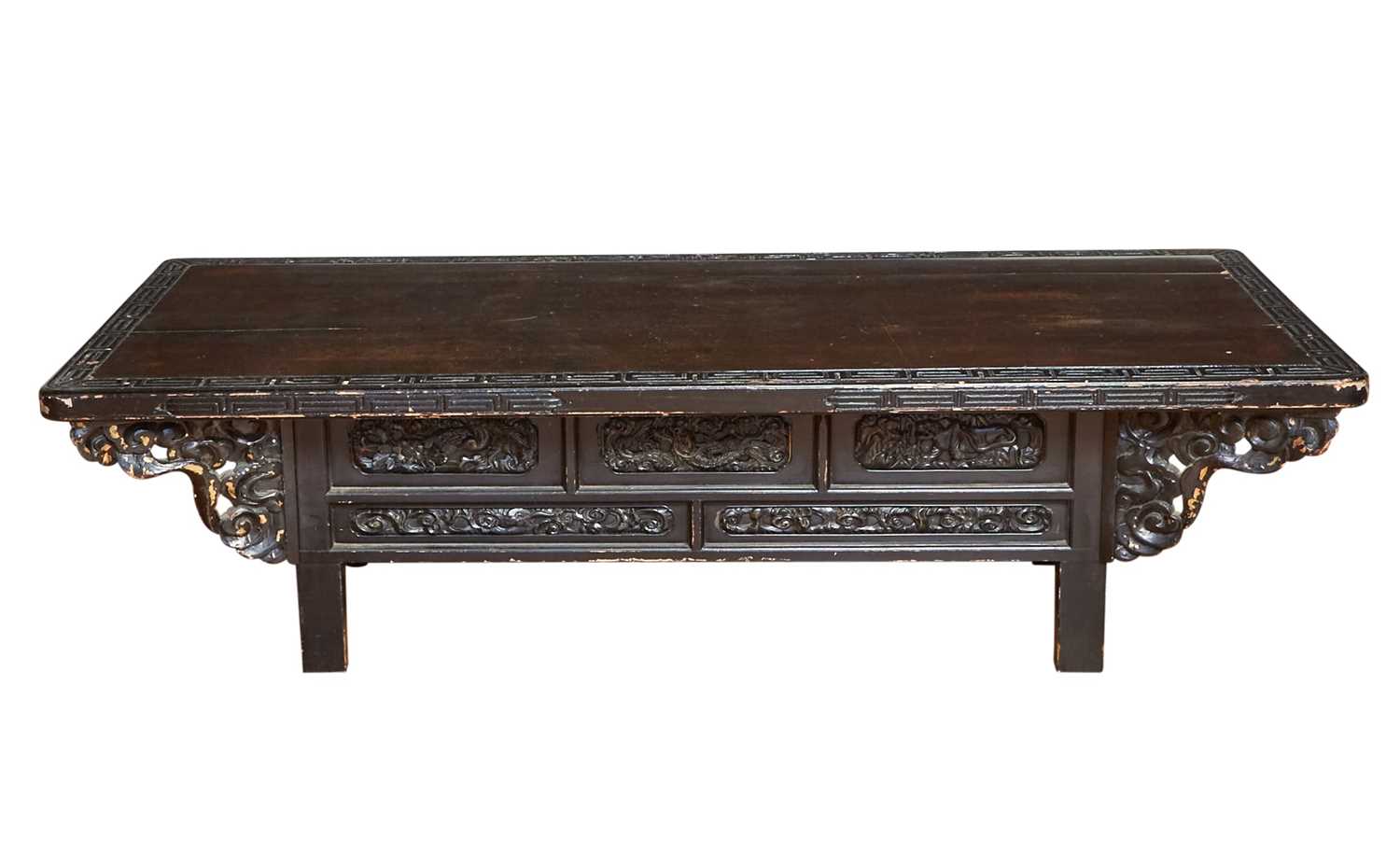 Lot 195 - Chinese Stained and Lacquer Low Table