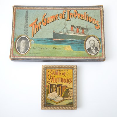 Lot 440 - Two educational games, one about authors and the other about inventors